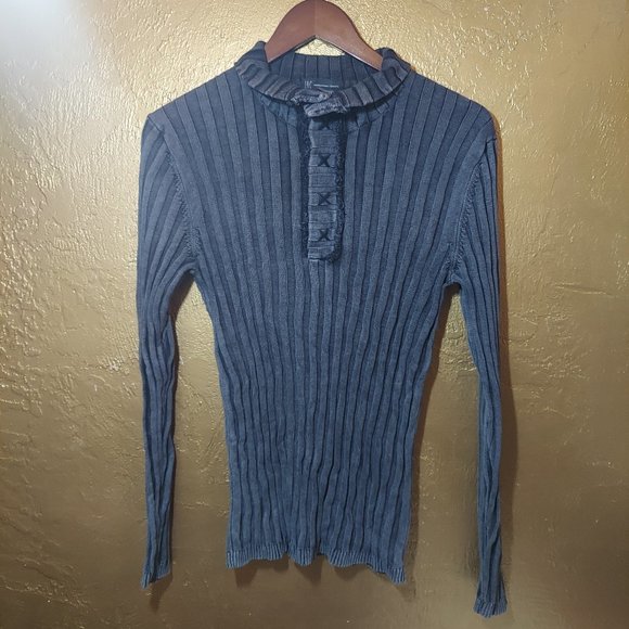 INC International Concepts Pre-Faded Sweater - Picture 1 of 3